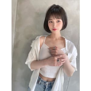 ワイドバング☆ショートボブ☆イルミナカラー
