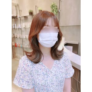 大人可愛いセミロング