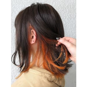 オレンジブラウンインナーカラー - ART HAIR UP-PU【アート ヘアー アップップ】掲載中