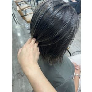 白髪ぼかしハイライト20代30代40代￥15400