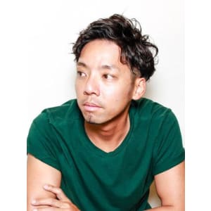30~40代におすすめ無造作パーマスタイル - @110 BARBER SHOP 長浜店【ワンワンオー バーバー ショップ ナガハマテン】掲載中