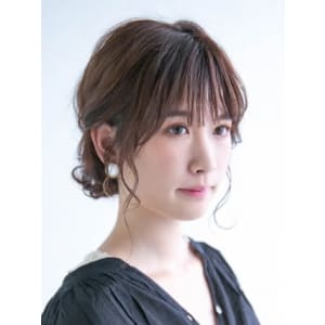 三軒茶屋_レディース_ヘアアレンジ_黒髪_ヘアセット_小顔