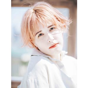 透け感ショート