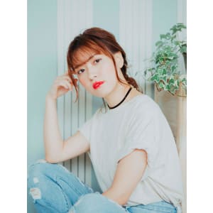 編み込みポニー