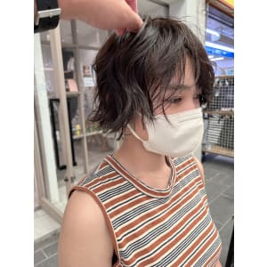 ショート×パーマ