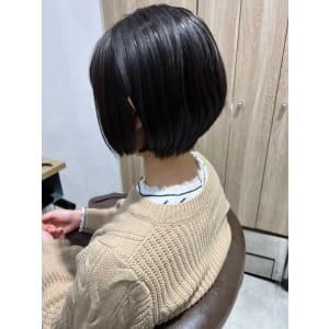 三軒茶屋_レディース_ショートカット_ナチュラル_髪質改善