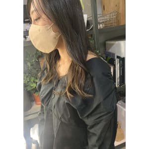 インナーカラー×ベージュ
