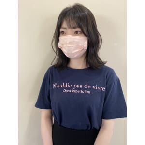 透明感キレイナチュラルグレージュカラー