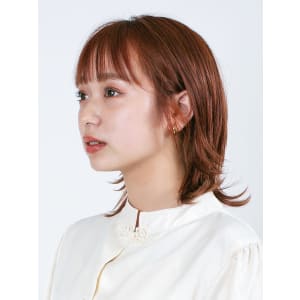 三軒茶屋_レディース_オレンジベージュ_ブリーチ_ボブ_小顔 - HAIR & MAKE EARTH 三軒茶屋店【ヘアメイクアース サンゲンヂャヤテン】掲載中
