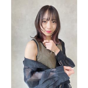 miu&岩本康太　フェイスレイヤー×インナーカラー