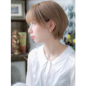 シースルー前髪大人ハイライトマッシュボブ パールベージュ - COVER HAIR bliss志木南口駅前店【カバーヘア ブリス シキエキミナミグチエキマエテン】掲載中