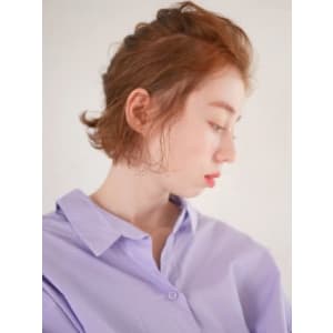 三軒茶屋_レディース_ボブ_ハイトーン_オレンジベージュ - HAIR & MAKE EARTH 三軒茶屋店【ヘアメイクアース サンゲンヂャヤテン】掲載中