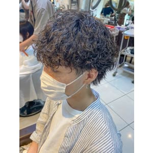 波巻きマッシュパーマ