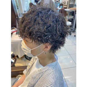 波巻きマッシュパーマ