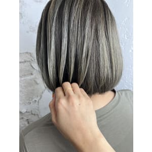 白髪ぼかしハイライト20代30代40代￥15400