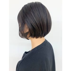 ミニボブ/ショート/黒髪/ショートカット/髪質改善/美髪