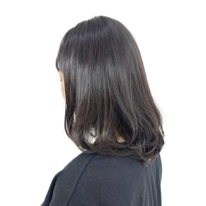 大人可愛い/黒髪/ワンカール/髪質改善/美髪エステ/ミディ