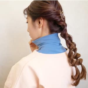 三軒茶屋_レディース_編み込み_ヘアセット_アップスタイル_