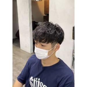前下がりマッシュ/ツーブロック/メンズ/￥6380