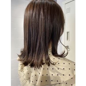 大人可愛い_外ハネミディ♪_フォギーベージュ
