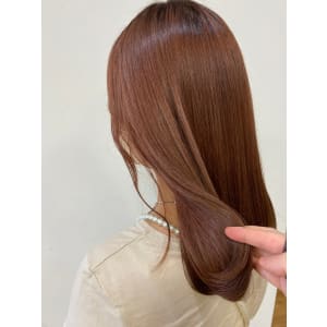 ブリーチなし オレンジブラウン　つや髪　20代30代40代