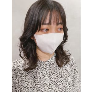 コテ巻き風パーマ　韓国パーマ　エギョモリ