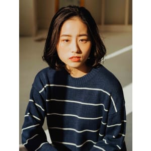 大人っぽひし形ボブ
