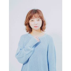 無造作ウェーブボブ