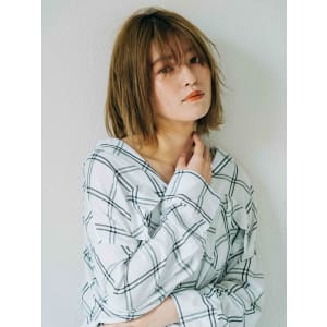 ヘルシー×切りっぱなしボブ