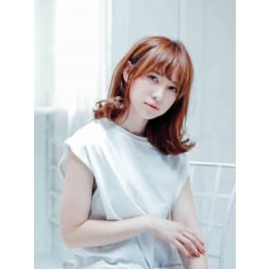 重ためミディの外はねアレンジ