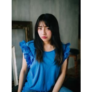 暗髪ロング