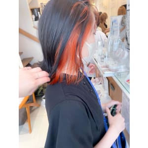 アプリコットオレンジ インナーカラー【横浜】