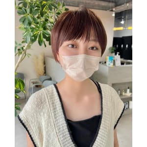 マッシュショート☆ピンクベージュ