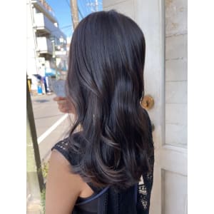 うる艶美髪透明感カラーセミロングレイヤー30代梅ヶ丘美容室