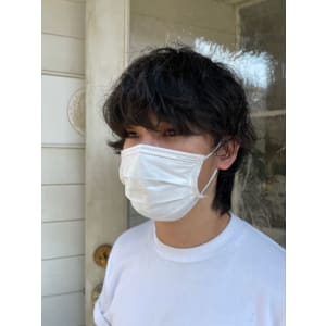 メンズゆるツイストスパイラルパーマ束感ウルフ梅ヶ丘美容室