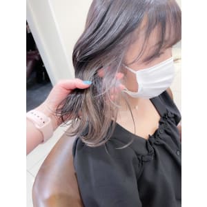 シアグレージュ インナーカラー ミディアム【横浜】