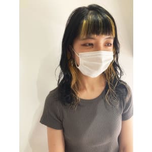 イエローインナーカラー【池袋美容室　uchla】