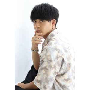 韓国風爽やかショートマッシュツーブロック