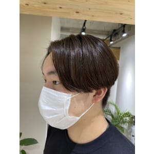 QOL 立川 ニュアンスパーマ × センターパート