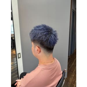 【メンズ ブリーチWカラー ブルーグレー】 - hair&make egerie【ヘアアンドメイクエジェリ】掲載中