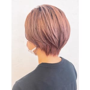 ピンク×ショート