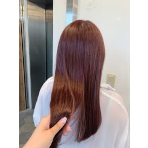 ブリーチなしピンクベージュ