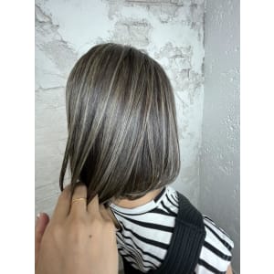 白髪ぼかしコントラストハイライト￥15400