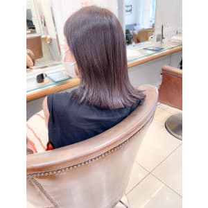 ラベンダーグレー×ストレートロブ【横浜】 - Neolive aim 横浜店【ネオリーブアイムヨコハマテン】掲載中