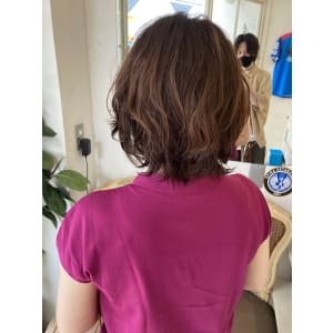 大人女子に◎ゆるふわショートボブ似合わせパーマ梅ヶ丘美容室