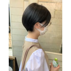 うる艶美髪◎前下がり丸みショートボブ20代30代40代梅ヶ丘