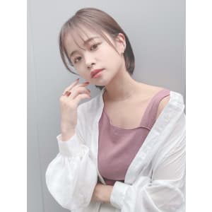 30代40代人気美髪　大人可愛いシンプルボブ