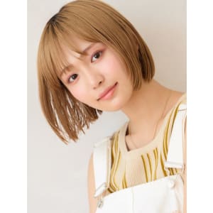 ミルクティーベージュ丸み前上がりミニボブ - lico×little 札幌駅前店【リコリトルサッポロエキマエテン】掲載中