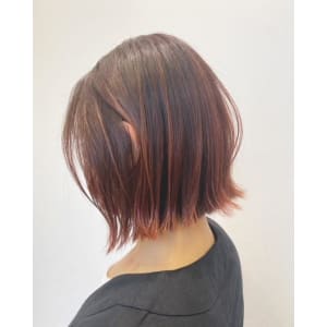 大人外ハネ×ピンクグラデーション