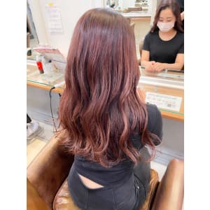 チェリーピンク ブリーチなしカラー【横浜】